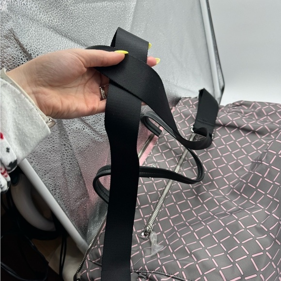 NWT MILLY Luxe Baby Diaper Bag in Grey and Pink - Picture 15 of 15